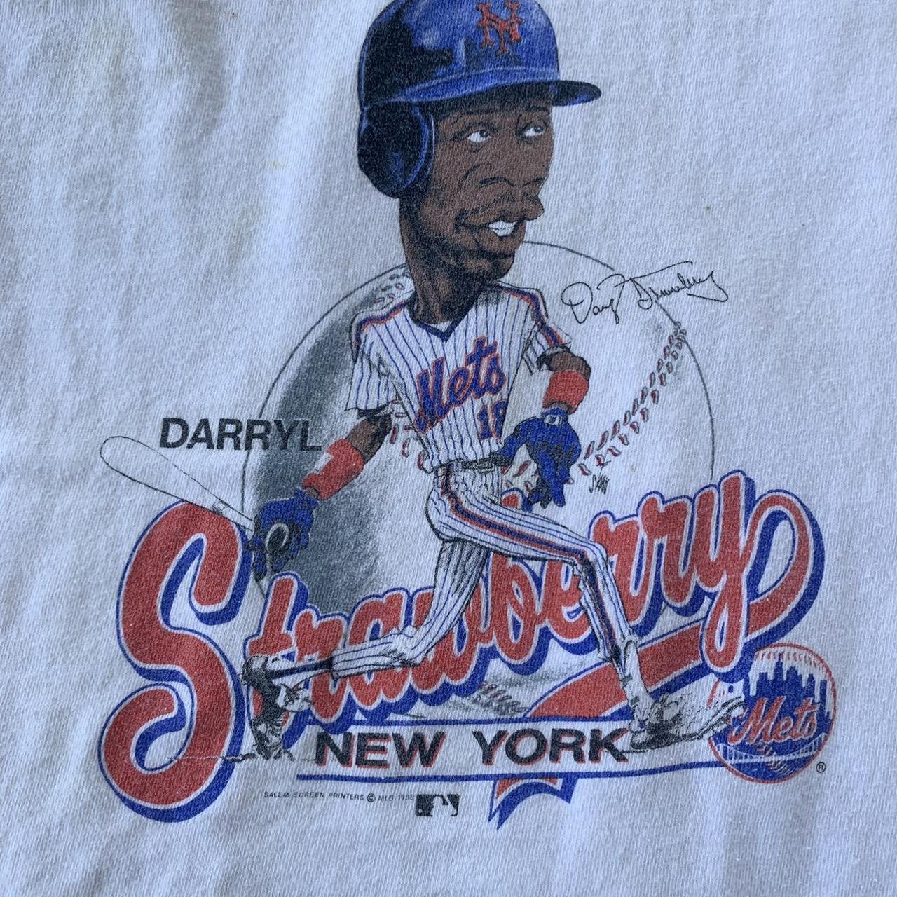 1989 New York Mets Darryl Strawberry T-Shirt Size Small, Salem Sportswear