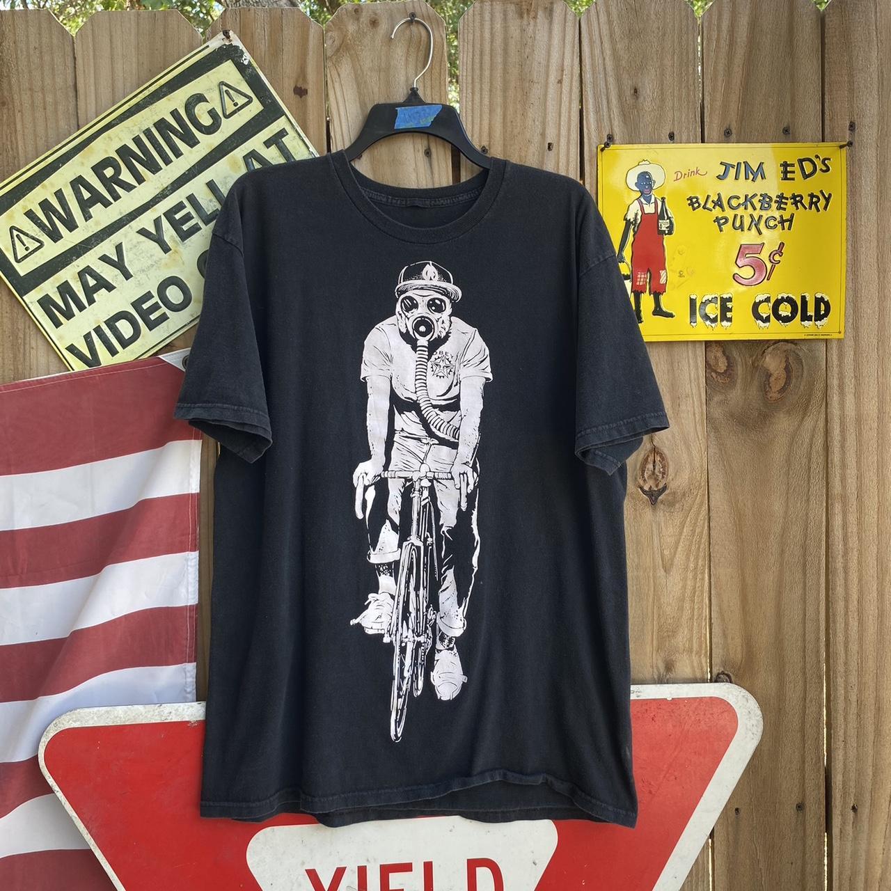 Vintage Y2K Obey Gas mask Tshirt size L It has | Depop