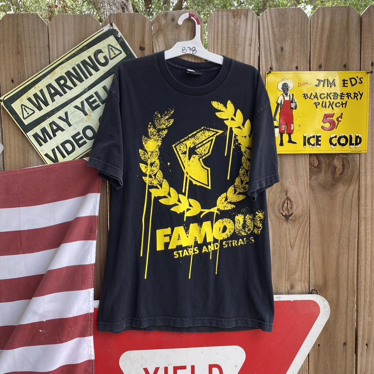 Vintage Y2K Famous Stars and straps Skater T-shirt... - Depop