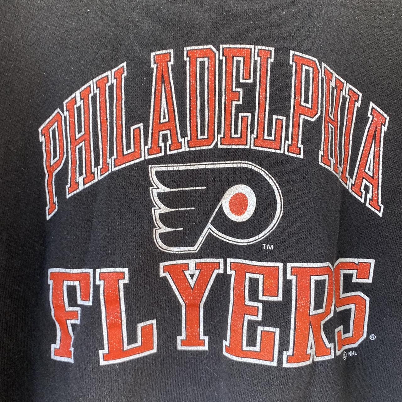 Vintage 90s NHL Philadelphia Flyers Crewneck... - Depop