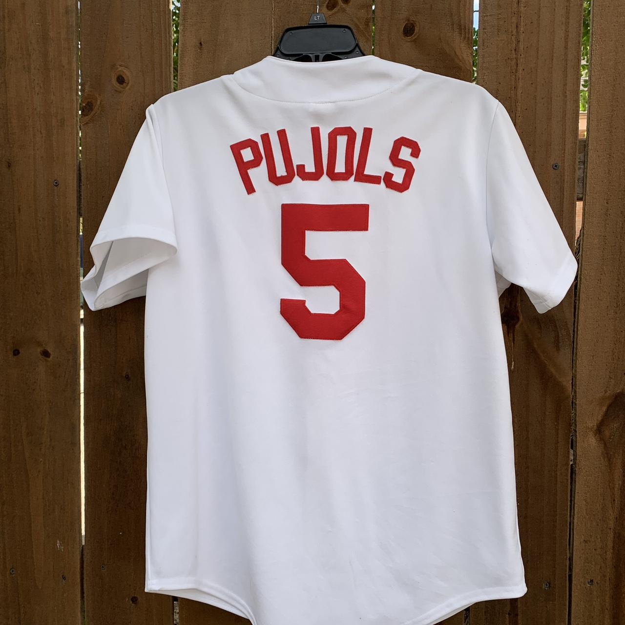 Majestic, Shirts, Vtg Majestic Stlouis Cardinals Albert Pujols  Embroidered Jersey