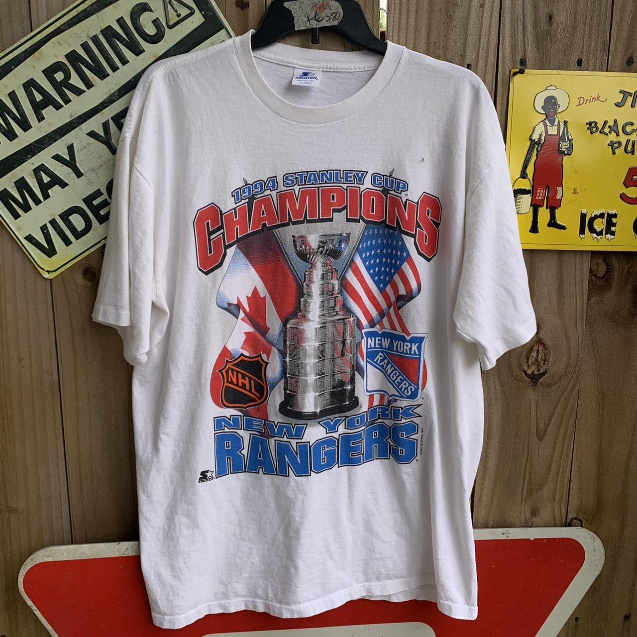 Vintage 1994 Starter NHL Stanley Cup Champions New - Depop