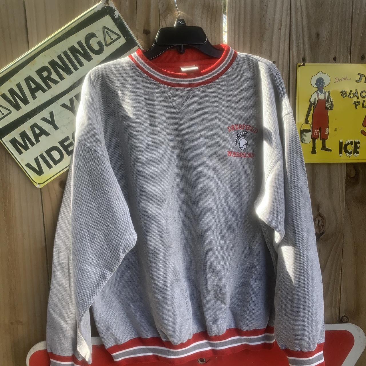 Vintage Deerfield Warriors Illinois Sweatshirt Size Depop