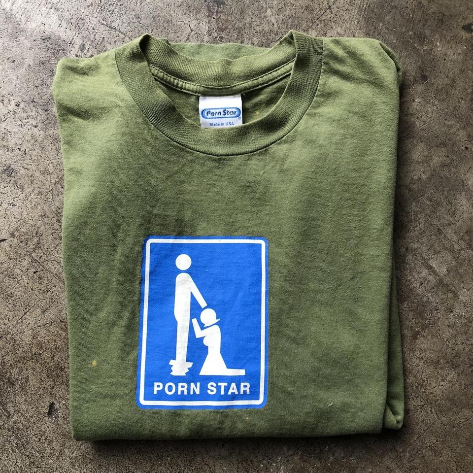 Vintage 90s porn star skate tee. Size xl... - Depop