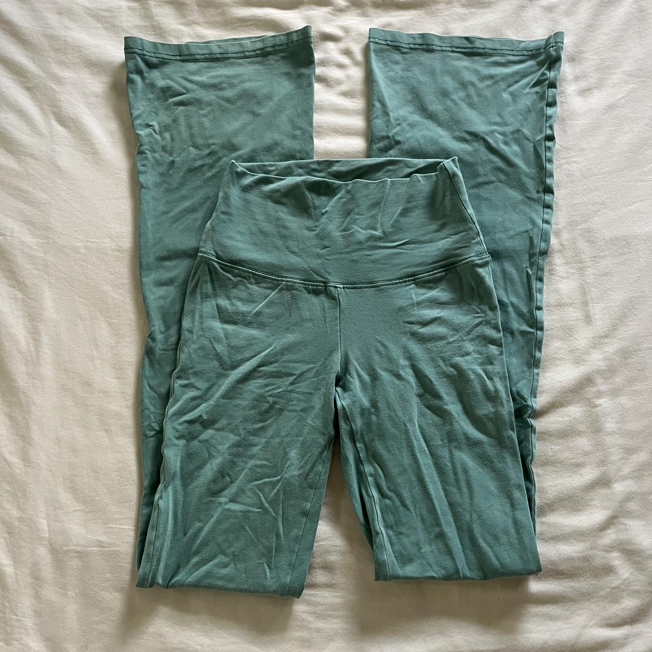 Green aritzia TNA yoga pants in great condition!... Depop