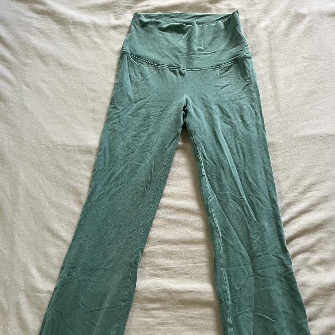 Green aritzia TNA yoga pants in great condition!... Depop