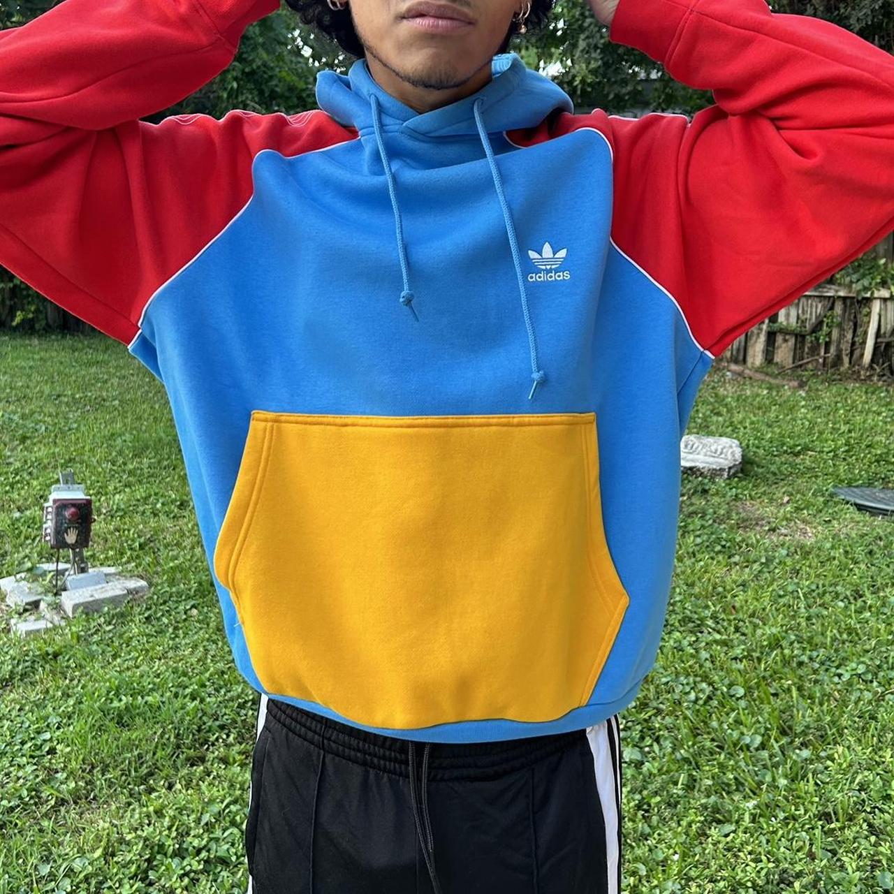 Adidas unisex colorblock hoodie, Perfect for
