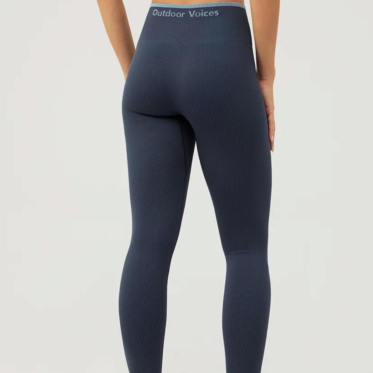 Outdoor Voices Seamless Rib 7/8 Leggings • Depop