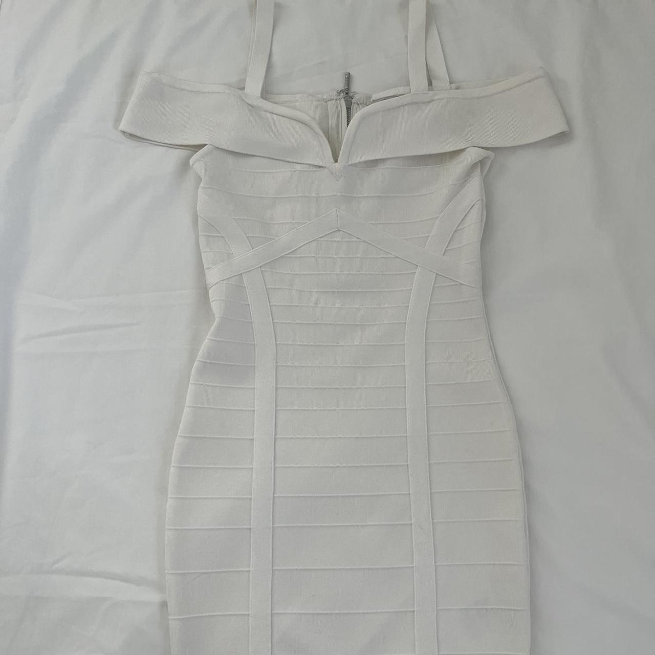 Guess white bandage dress best sale