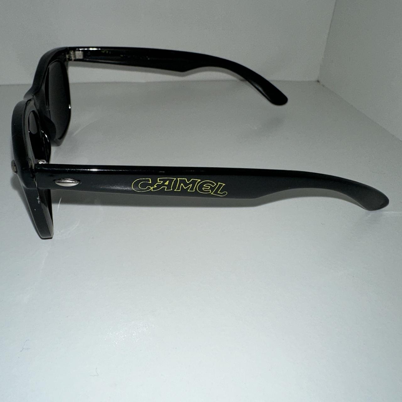 Camel Men's Black Sunglasses Depop