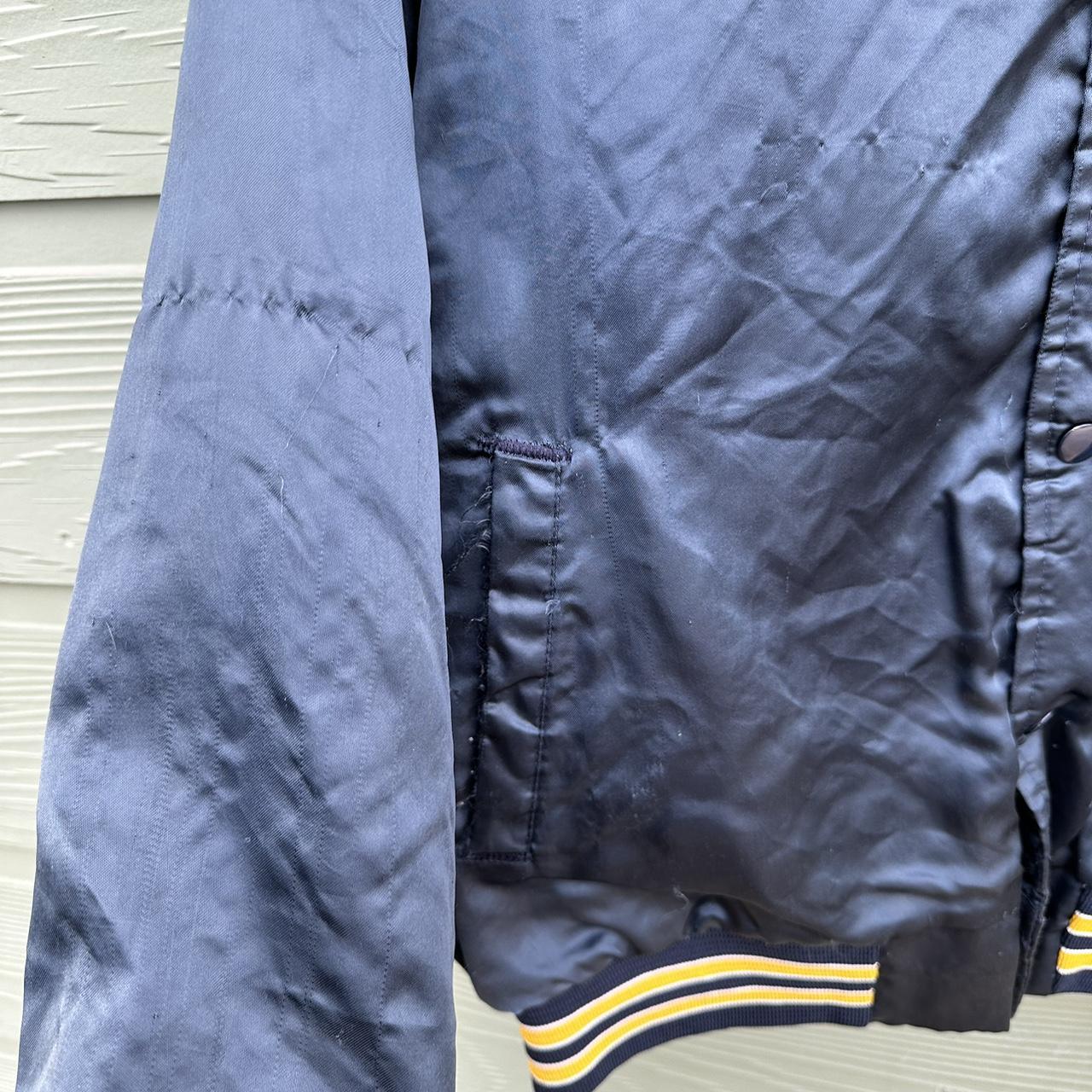 90s Notre dame Irish bomber jacket Flaws will be... - Depop