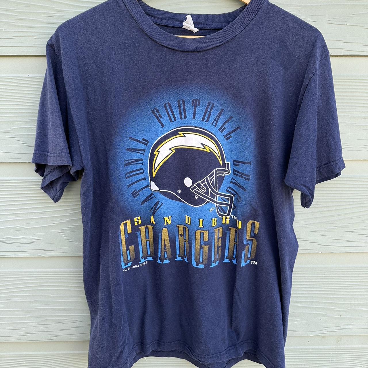 1994 San Diego chargers t shirt Flaws will be... - Depop