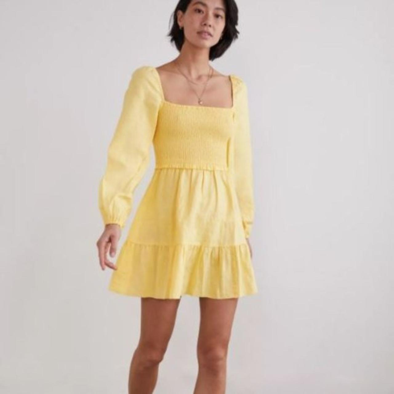 Aritzia on sale yellow dress