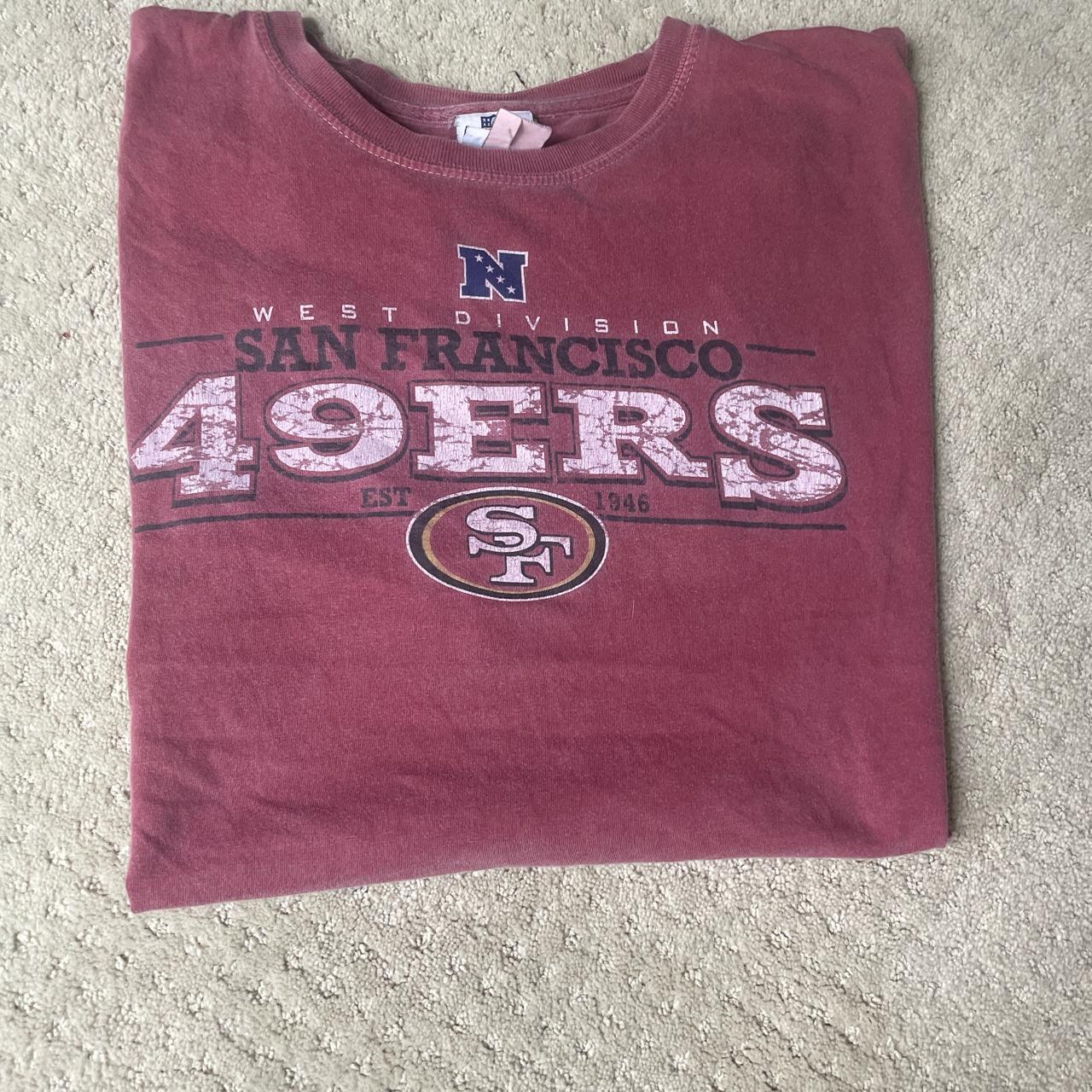 nfl team apparel san francisco 49ers tee - Depop