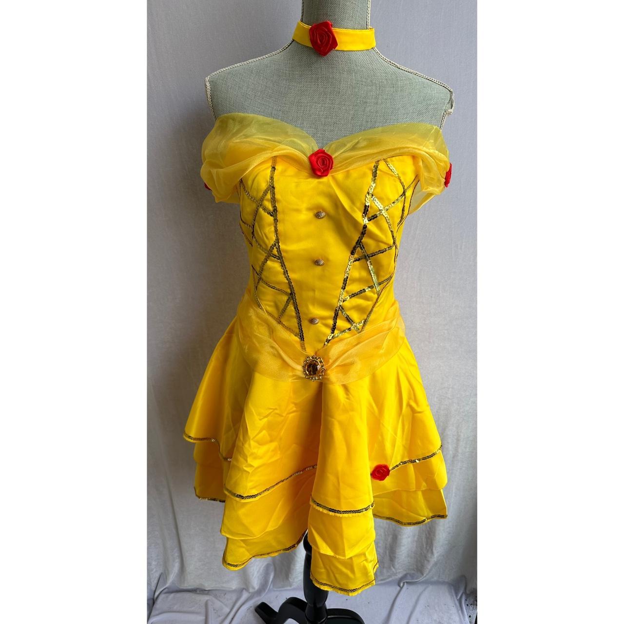 brand new adult belle costume ! size small, fits... - Depop