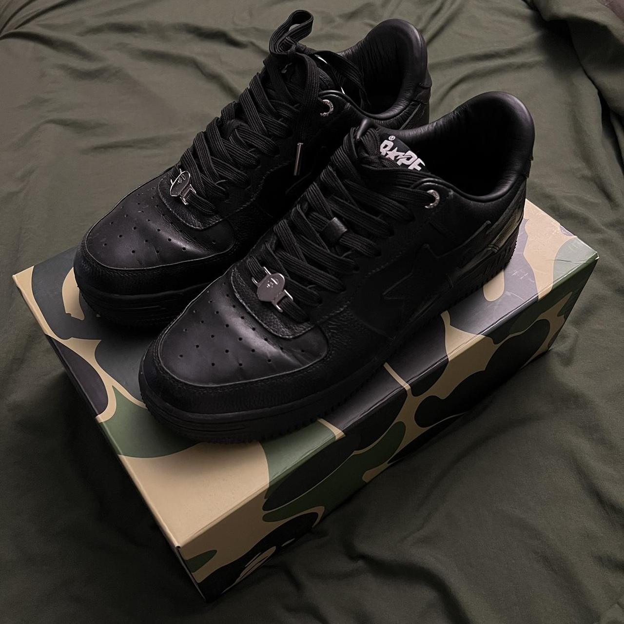 Triple black bapestas. Includes everything. box and... - Depop