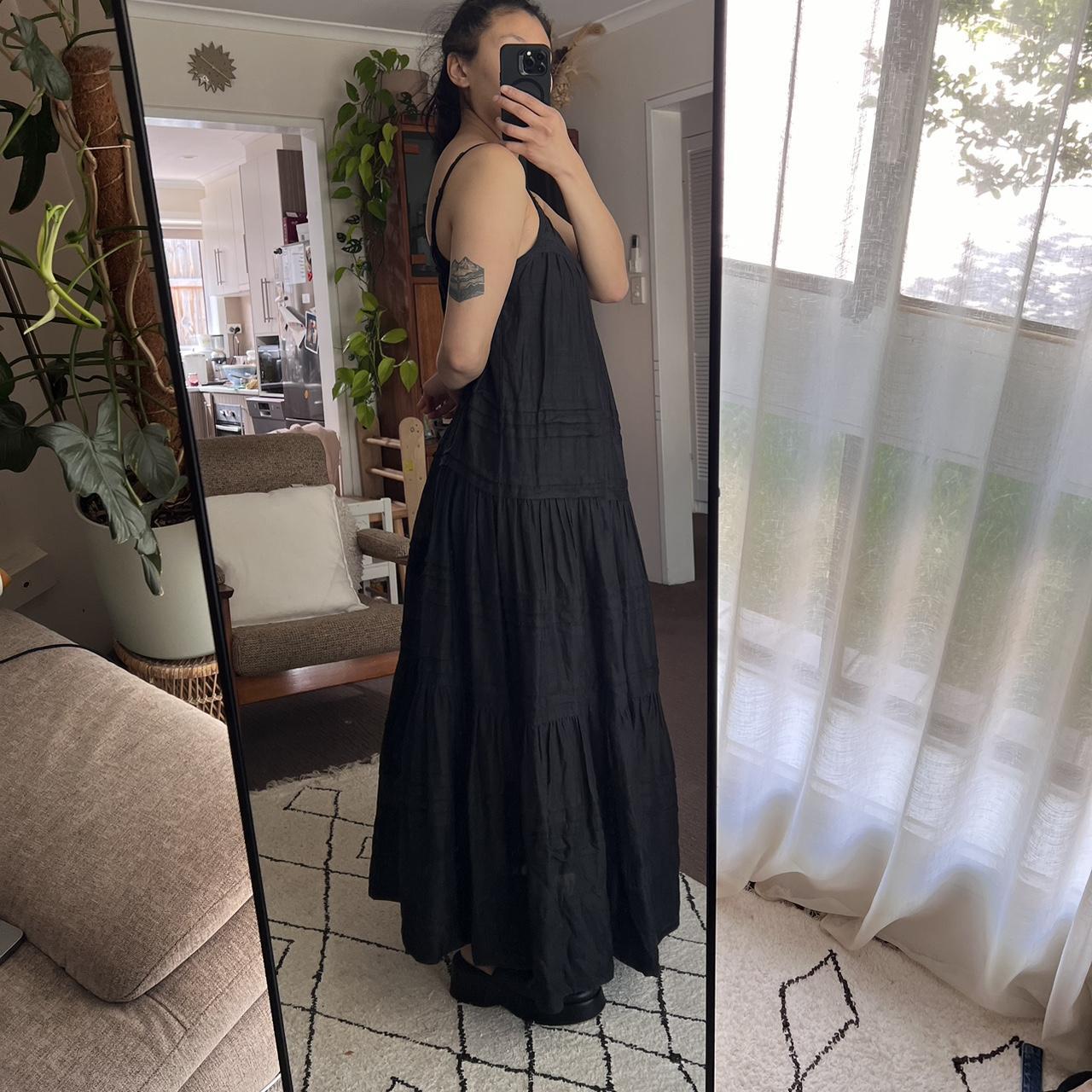 Lee Mathews Black Gigi Maxi Dress Size 2 Pictured Depop