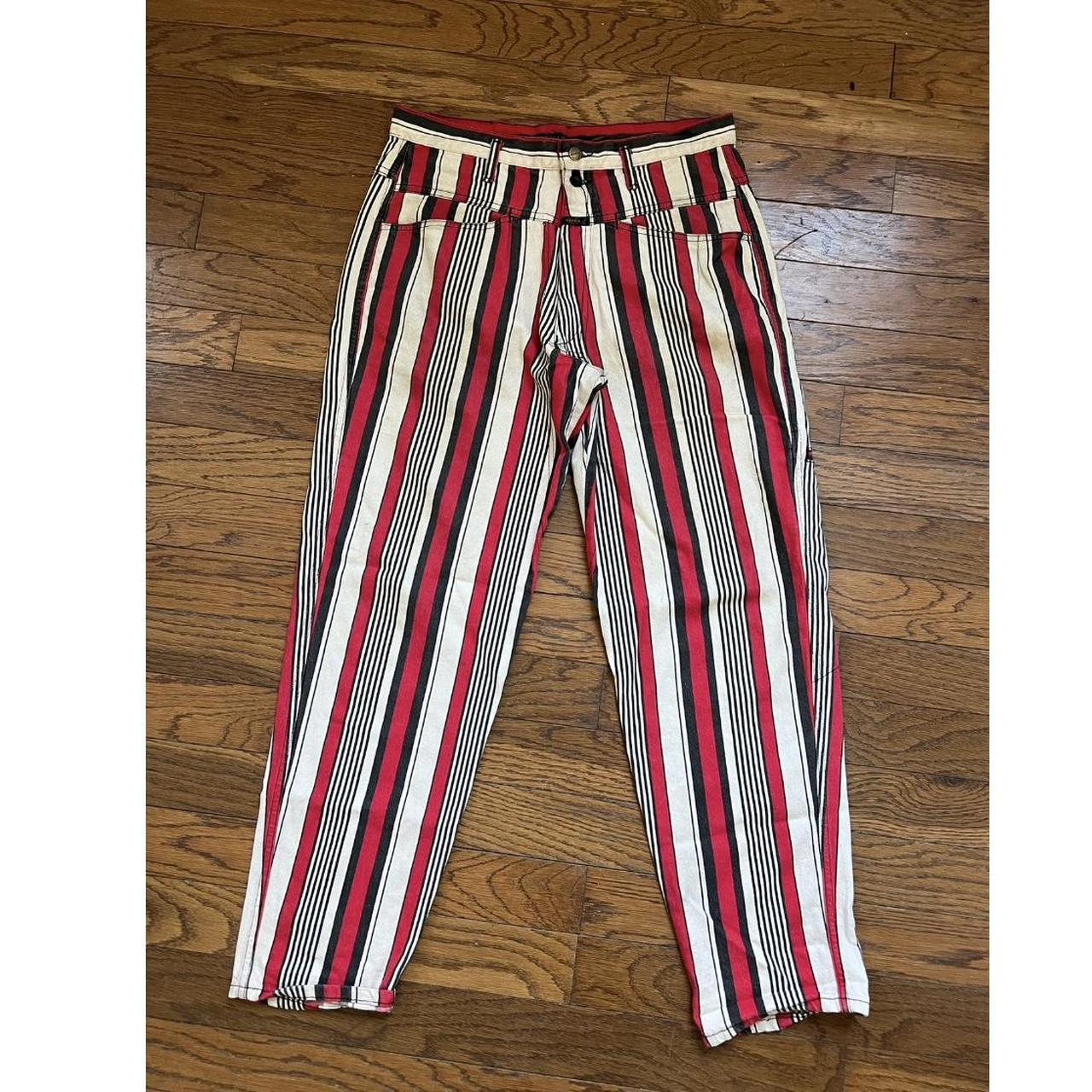 VTG 90's Marithe Francois Girbaud Red/Black/White | Depop