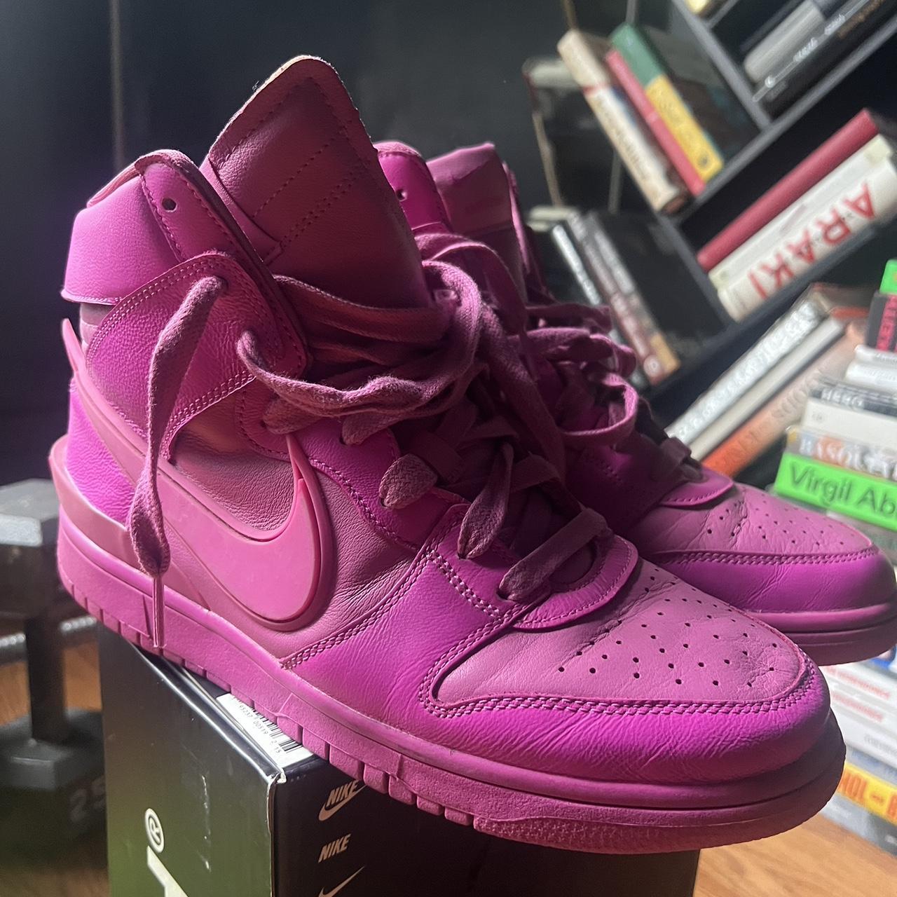ambush x nike dunk high lethal pink