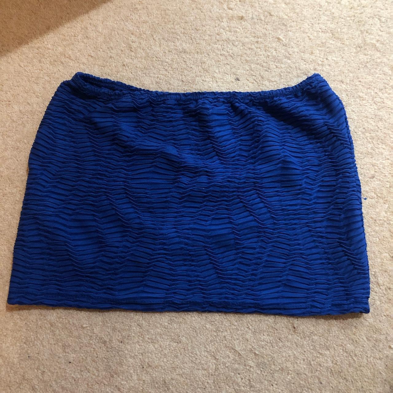 Royal blue mini outlet skirt