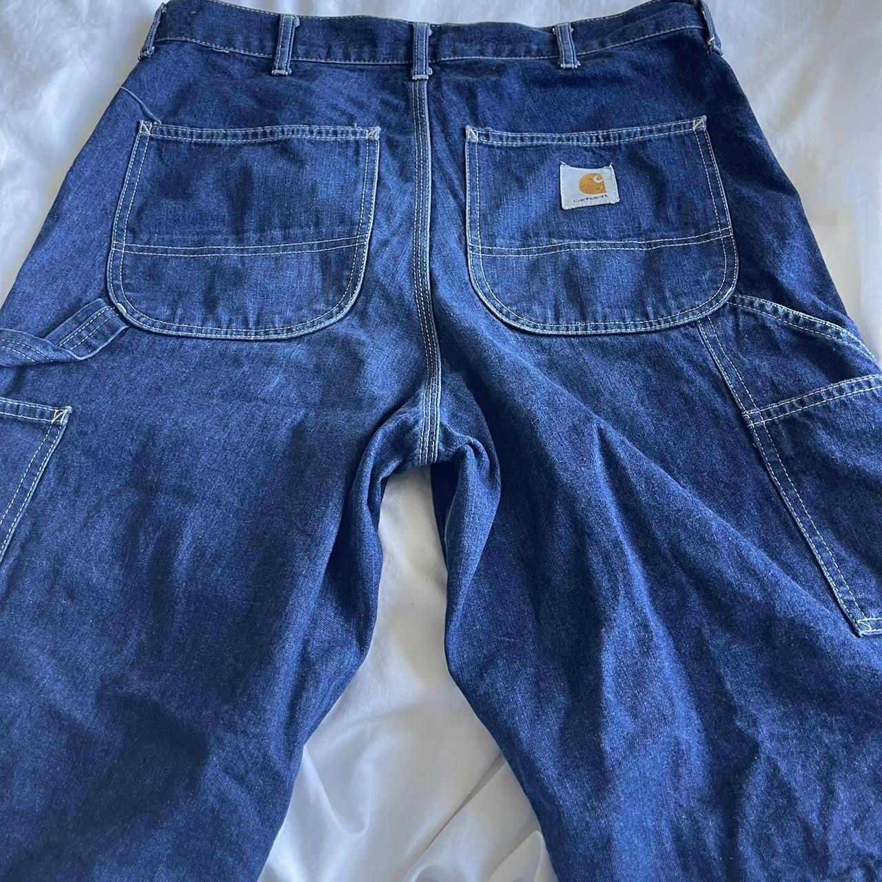 carharrtt jorts barely wore W33 MSSG ME BEFORE BUYING - Depop