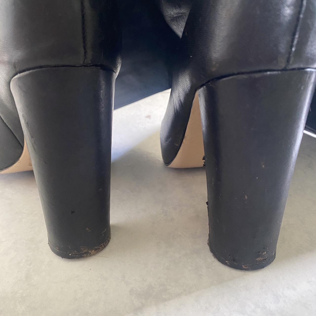 Tony Bianco black high boots Size 8 aus Pretty good... - Depop