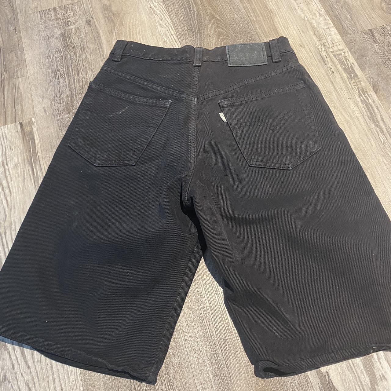 Vintage 90's Levis Silvertab loose black Jorts Size | Depop