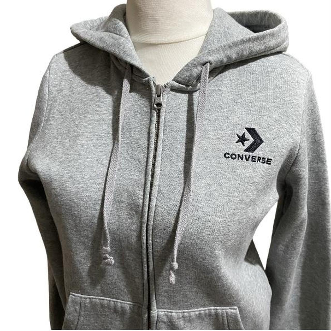 Womens grey best sale converse hoodie