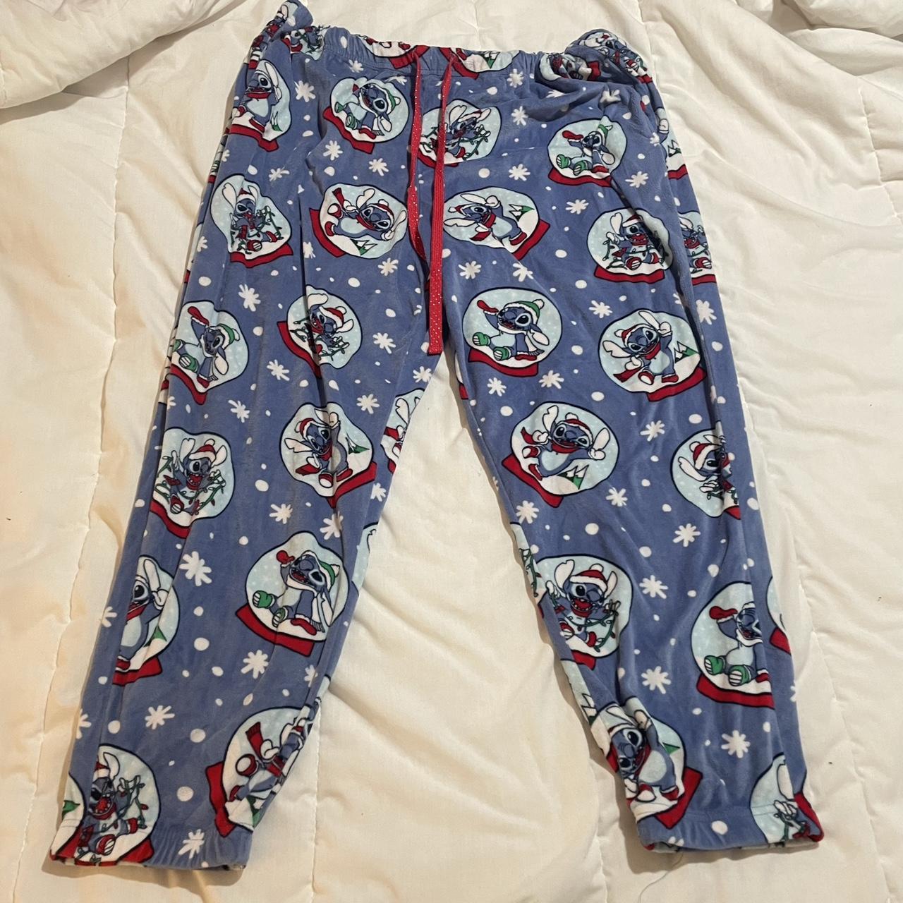 Lilo and stitch Christmas edition pj pants, has like... - Depop