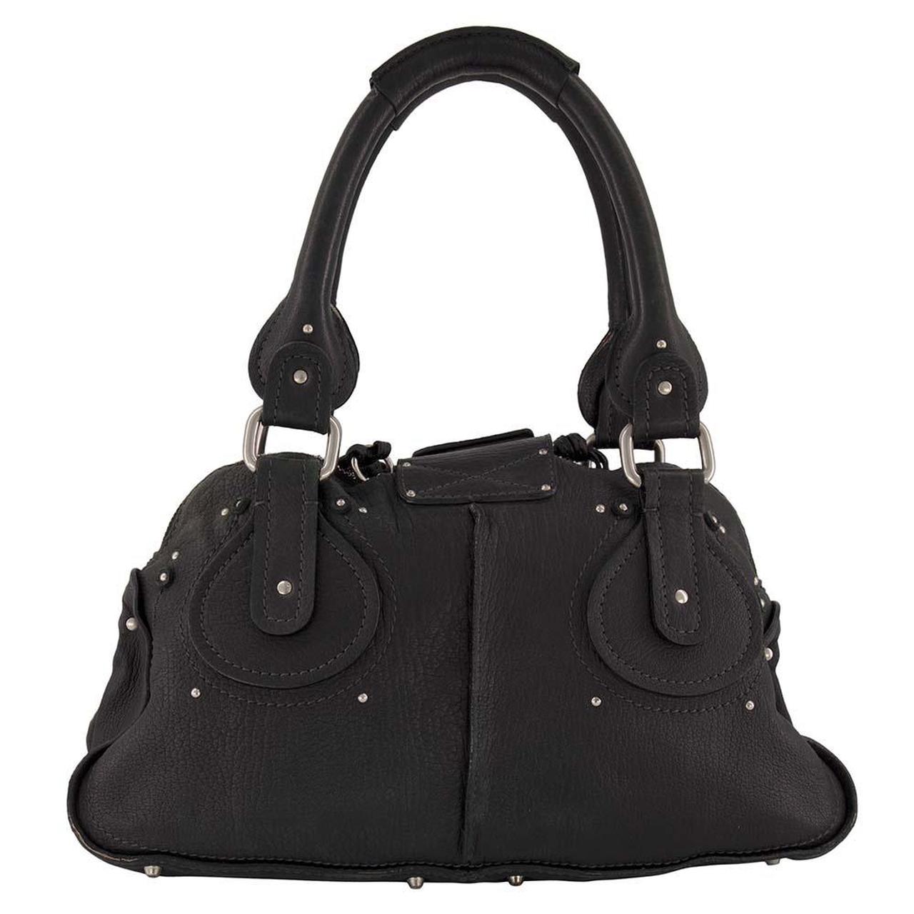 CHLOÉ 2000s classic paddington bag in black leather, | Depop