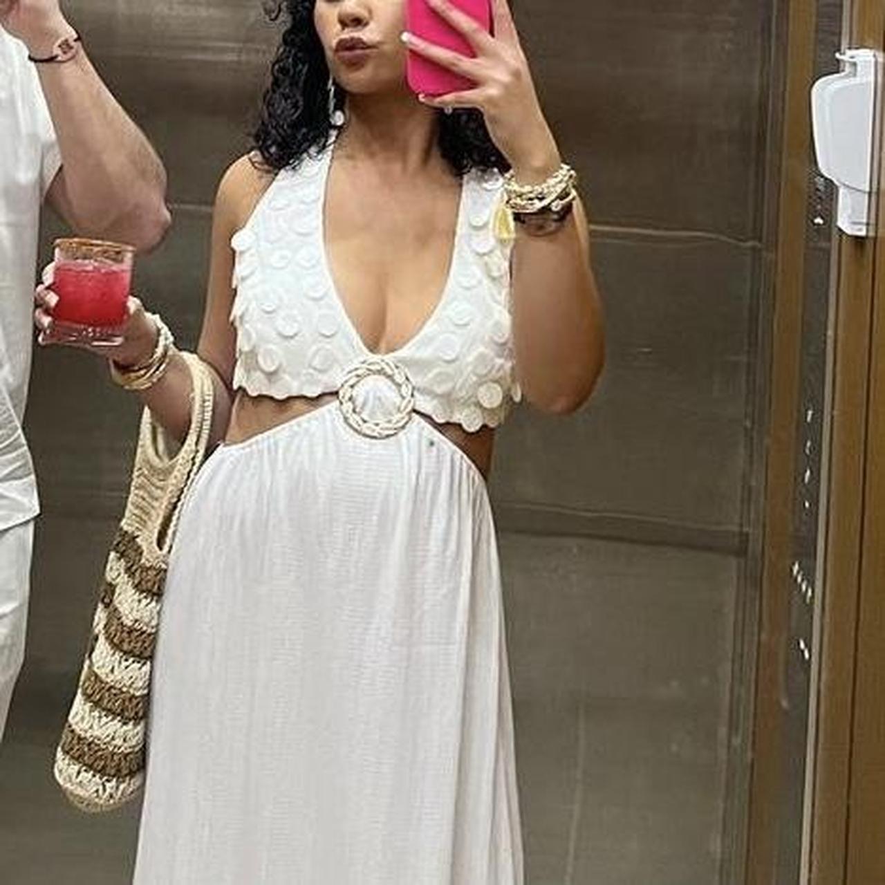 Fashion Nova white dress Signs of wear shown in pics. Depop