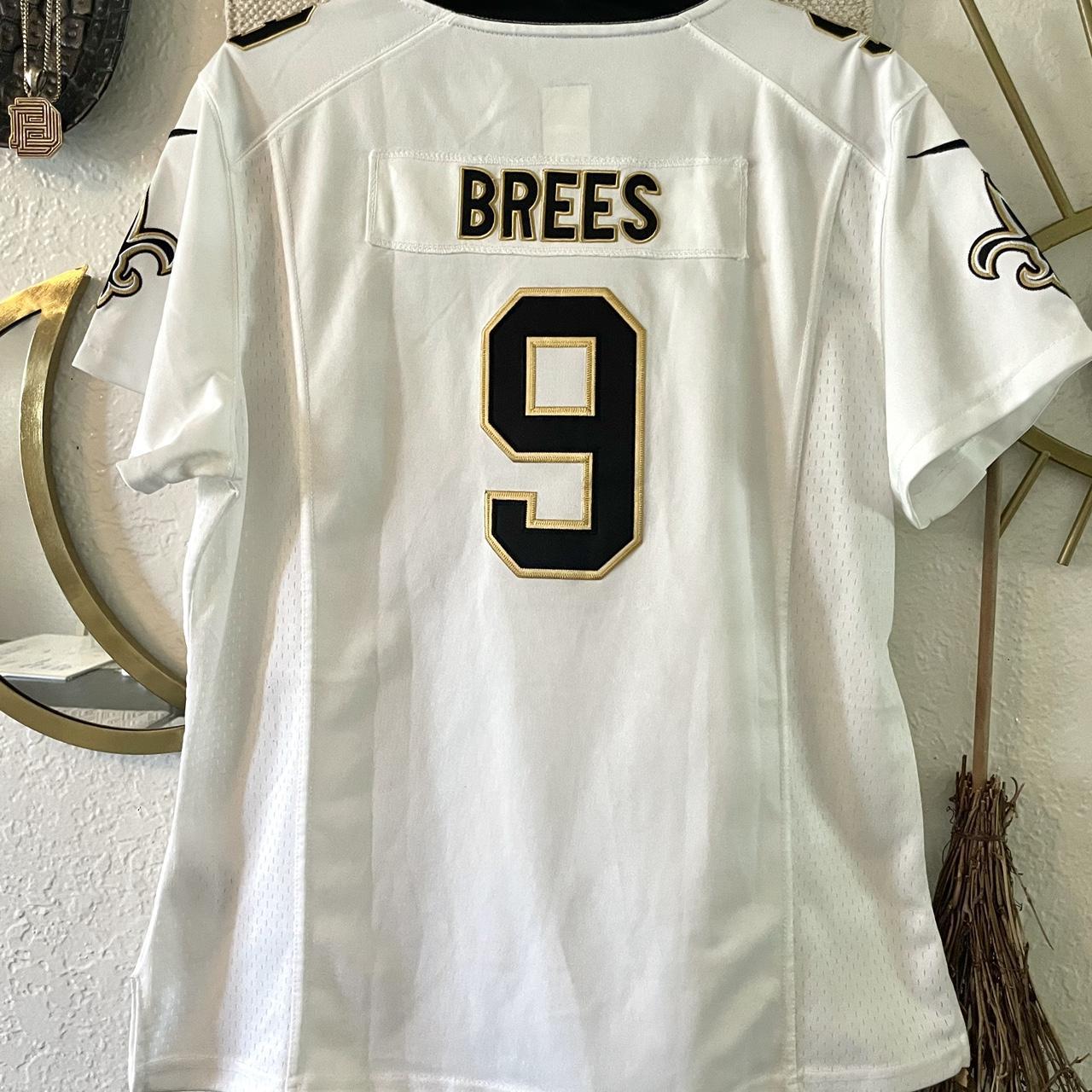 Nike NFL New Orleans Saints Drew Brees 9 On Field Stitched Jersey Womens XL