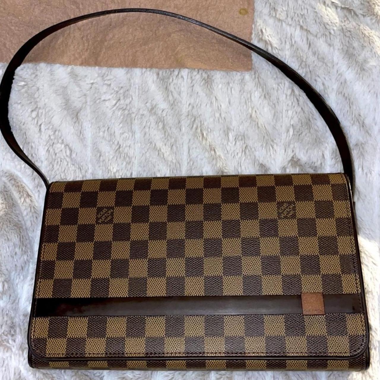 Preloved rare LV Damier Ebene Tribeca purse/shoulder | Depop