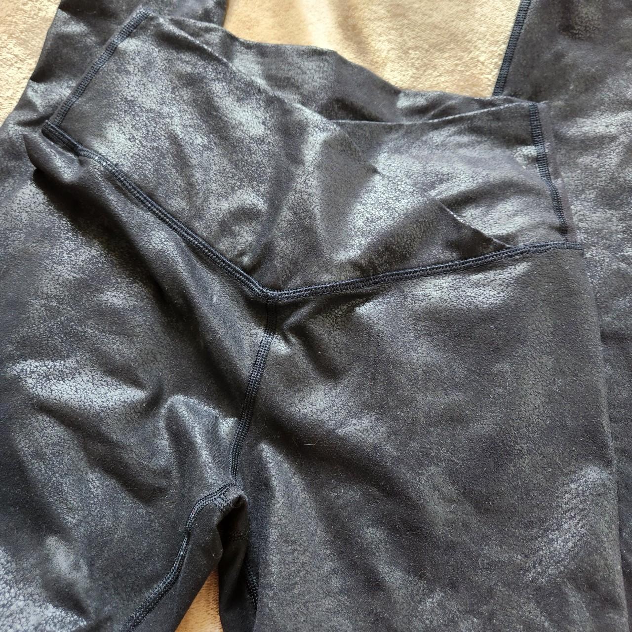 Offline by Aerie 'faux leather' shiny leggings. Worn... - Depop