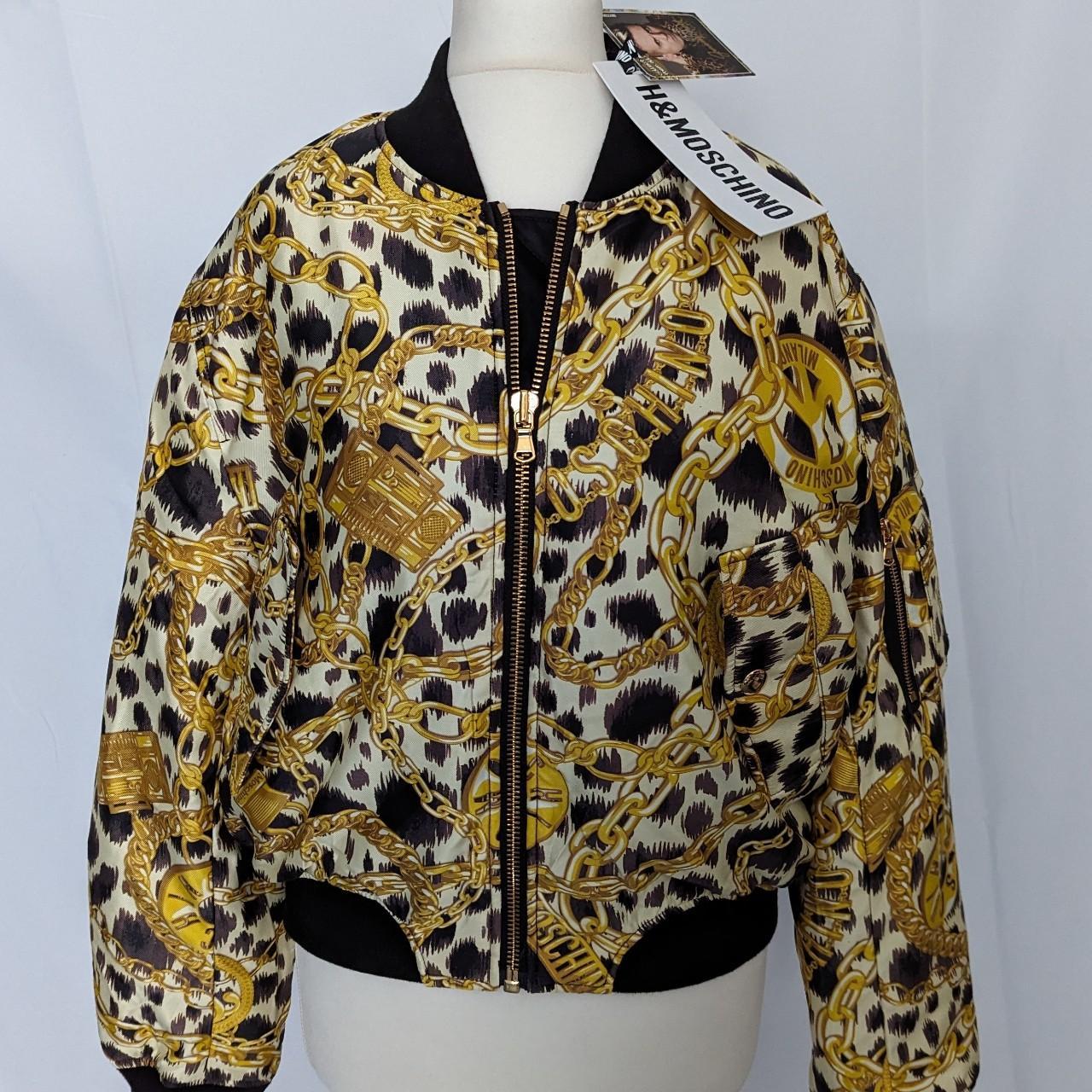 H&m moschino leather top jacket