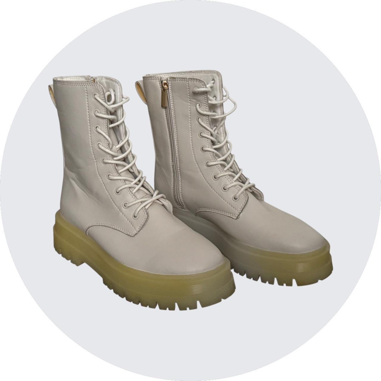 Turkey Boots Stradivarius Stradivarius Off White Cream Chunky Lace