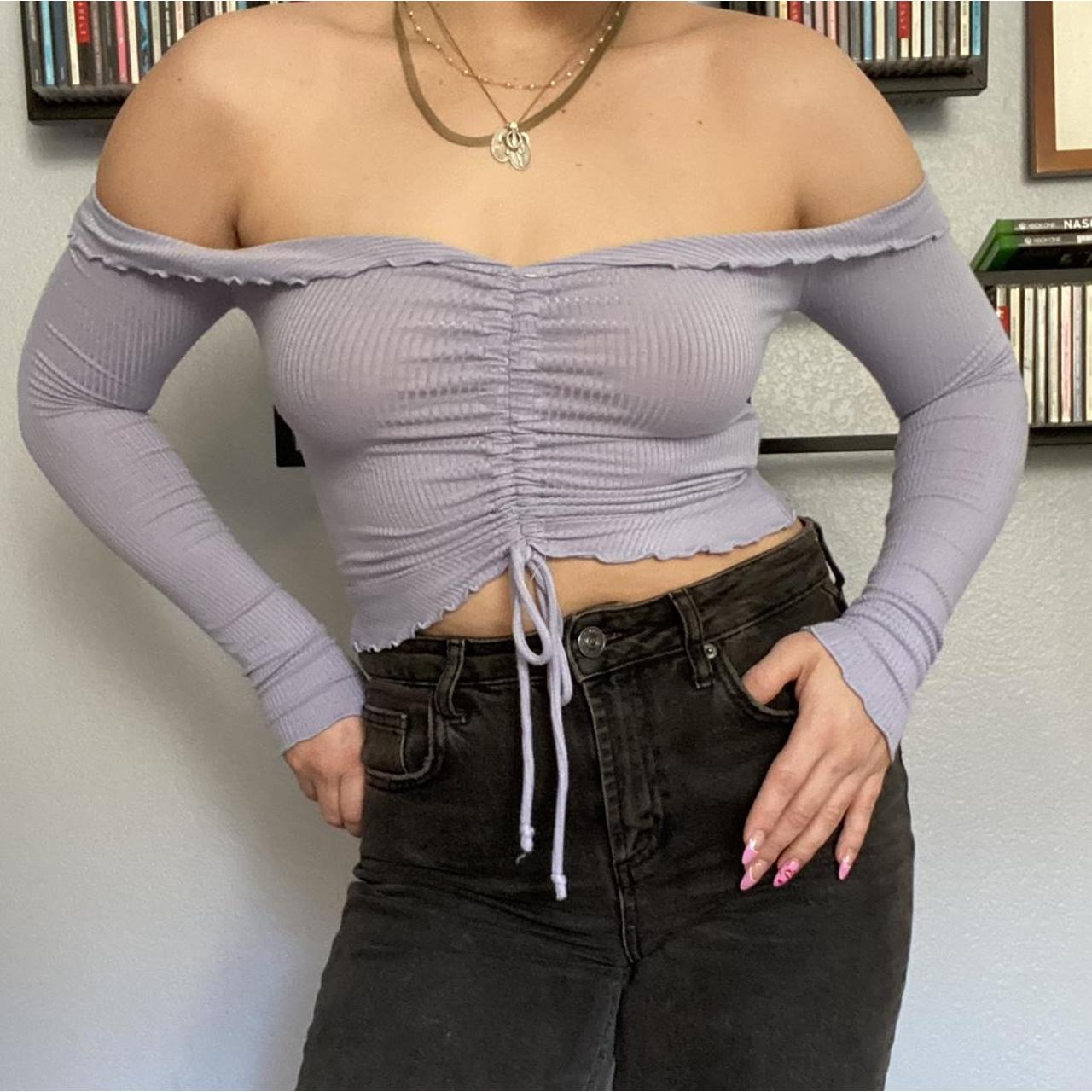 Forever 21 Strapless Long-sleeve 🦋 Size small Depop