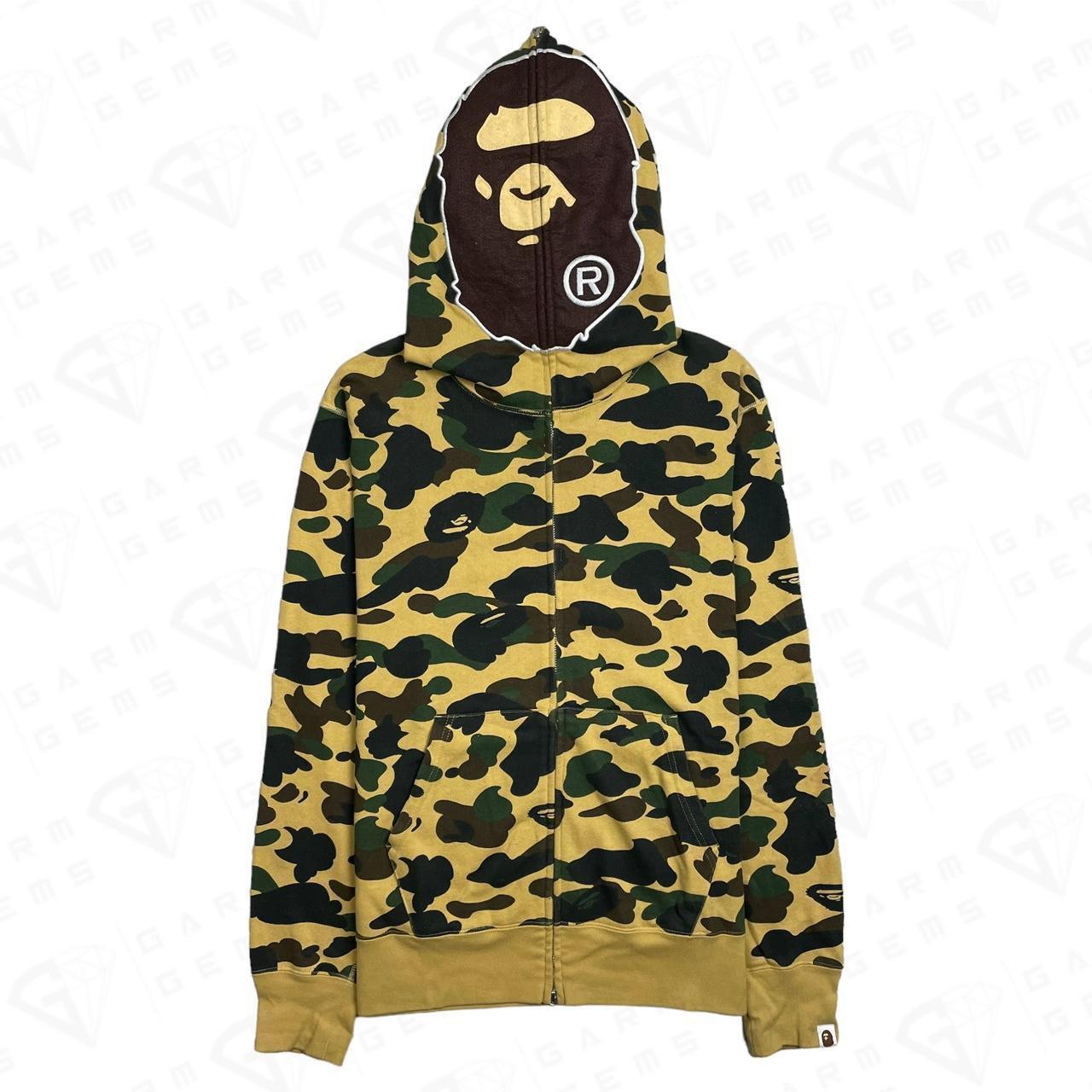 Authentic BAPE A Bathing Ape 1st Camo Head Full Zip | Depop