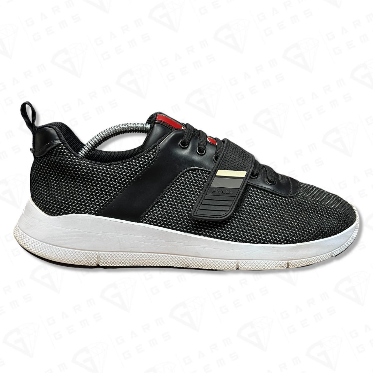 Brand Prada Style Strap Low Top Trainers Style