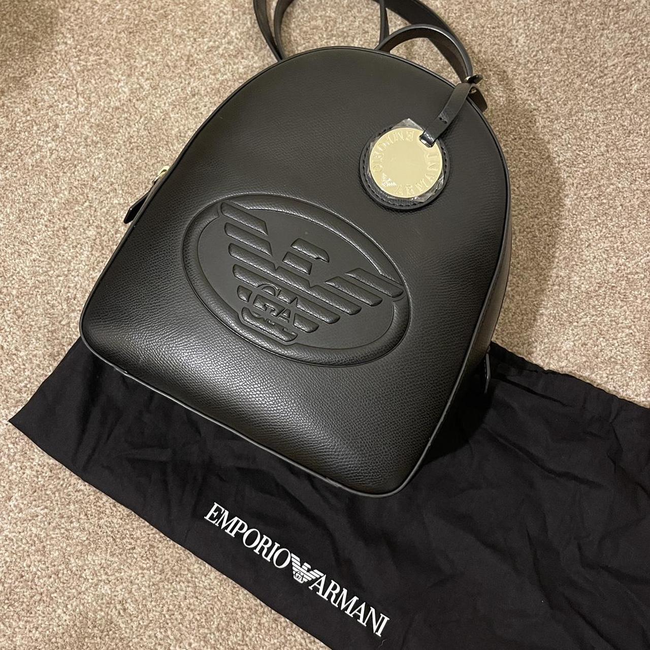 Emporio Armani Frida backpack. 100 Polyurethane.... Depop