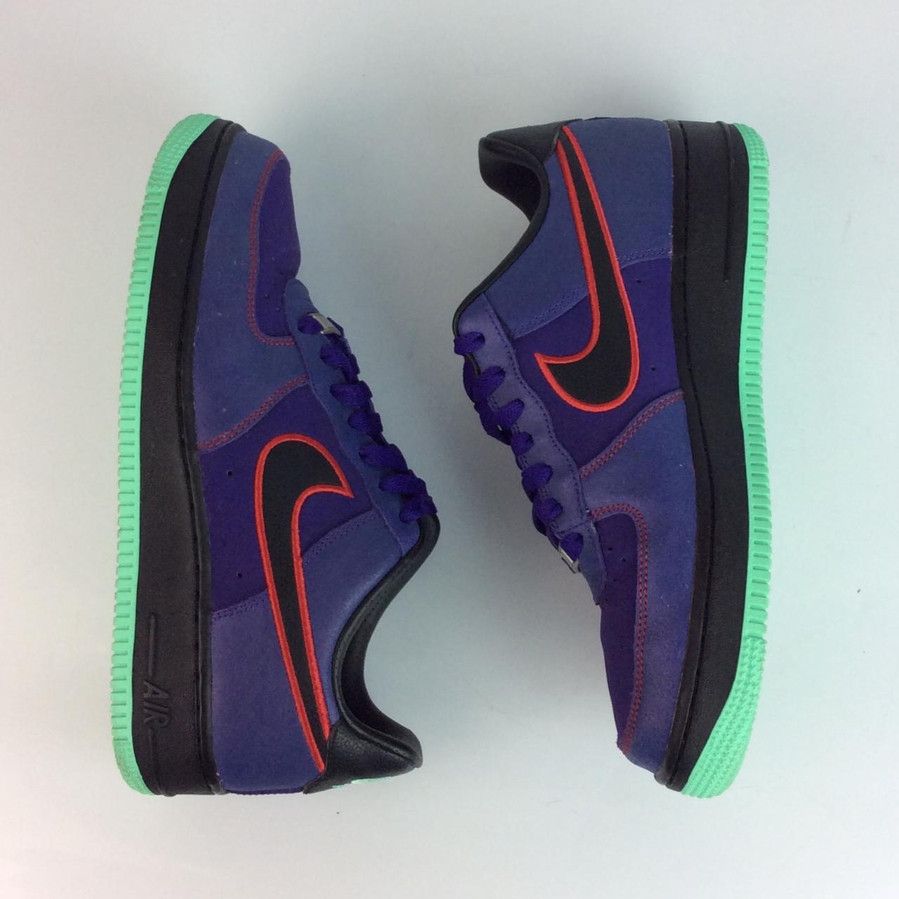 air force 1 black purple green