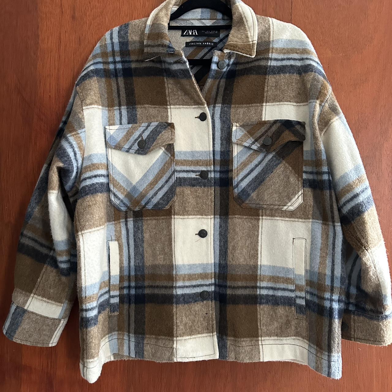 Zara Uae Textured Check Overshirt Zara Zara Textured Check Worn