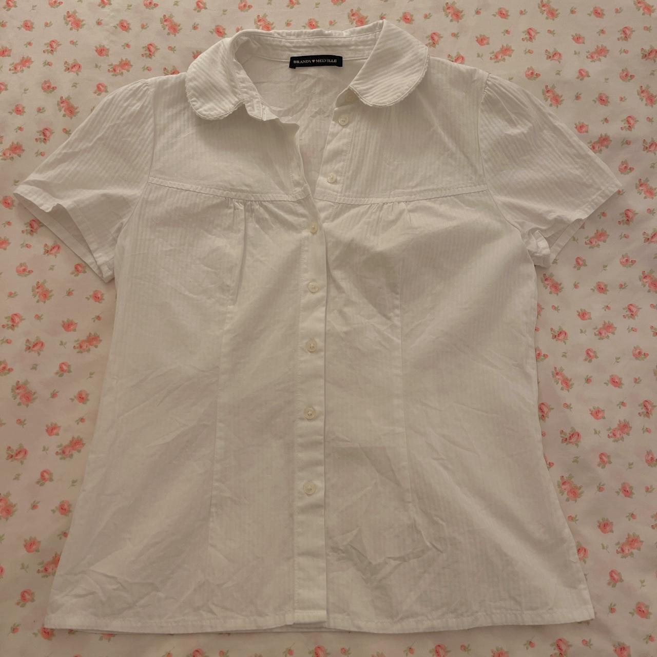 brandy melville peyton button up ♡ one size ♡... Depop