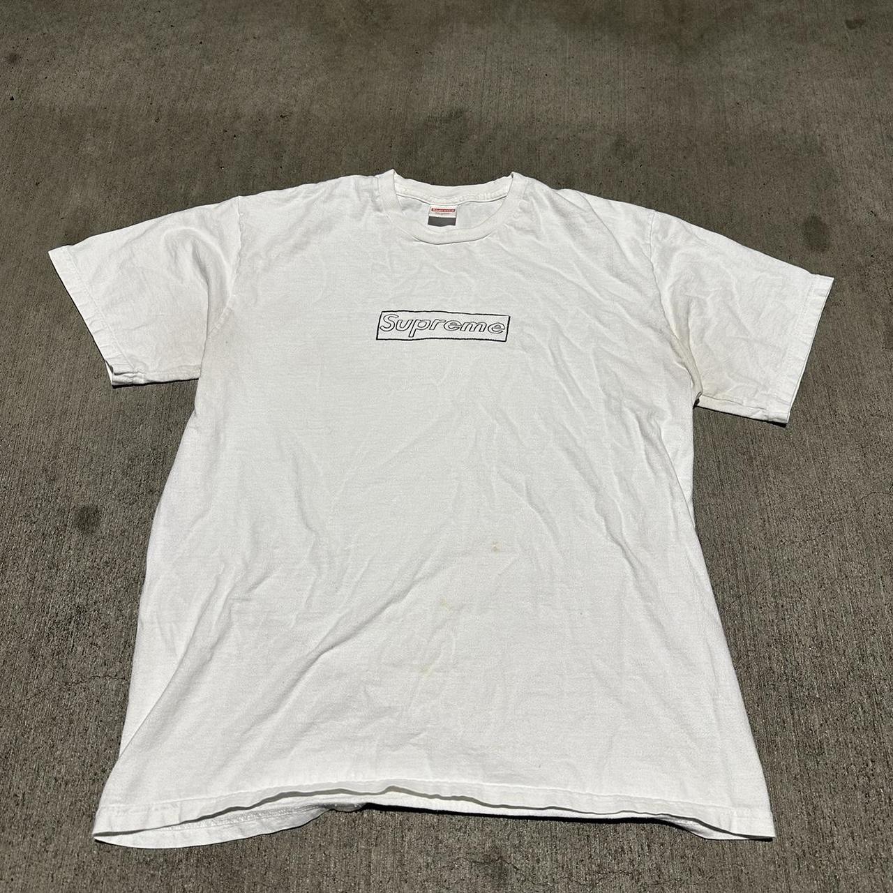 Supreme x kaws box logo tee SS21 supreme and kaws... - Depop