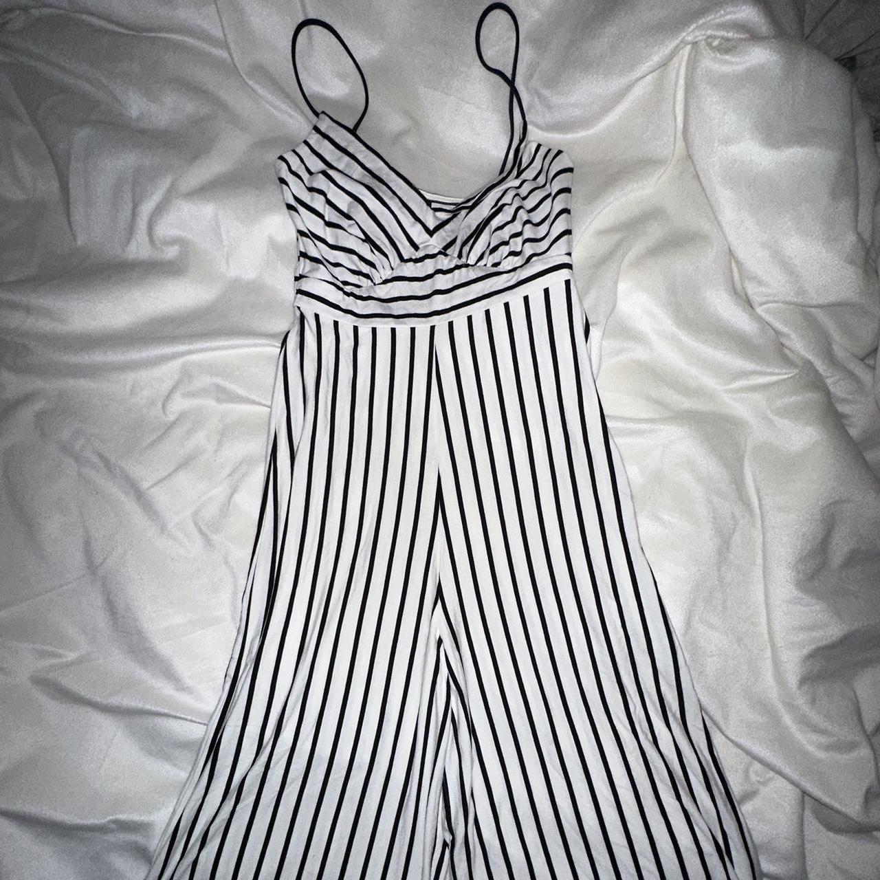 Stradivarius striped hot sale jumpsuit