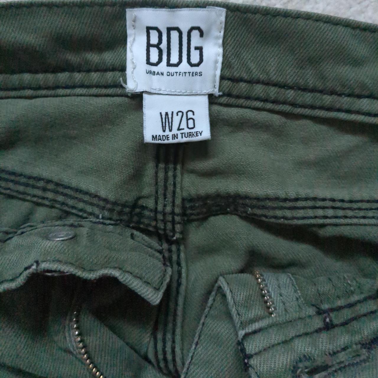 Green BDG cargo pants, second picture is in natural... Depop