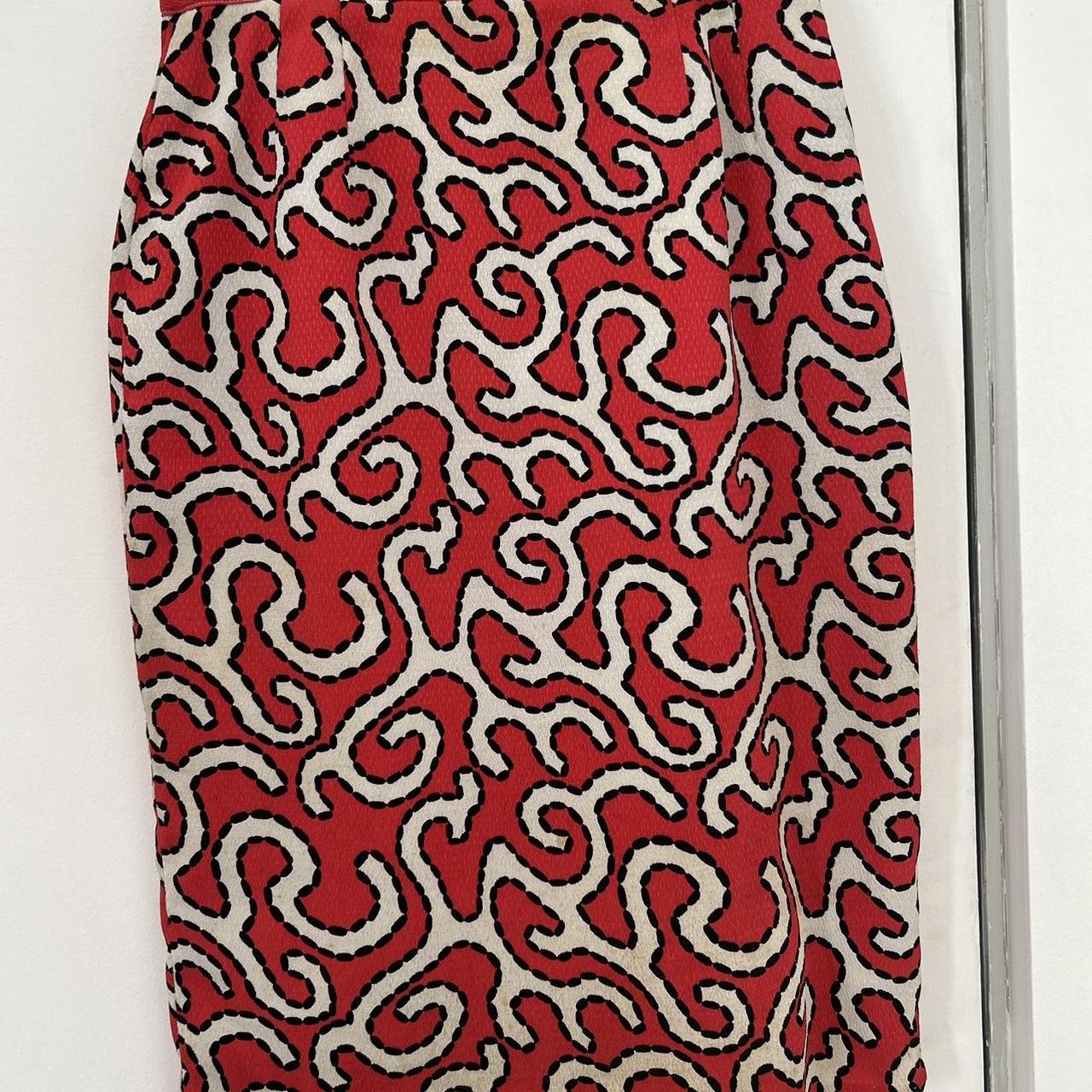 Vintage 1970s brand called Gold Line in fun red and... - Depop