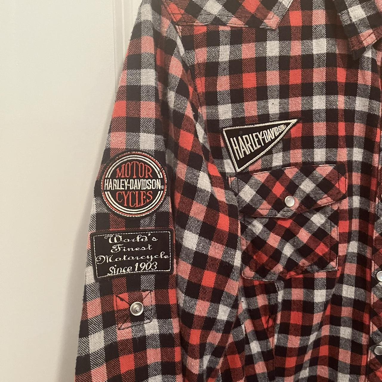 Badass HD oversized flannel with patches ⛓️ Some... - Depop