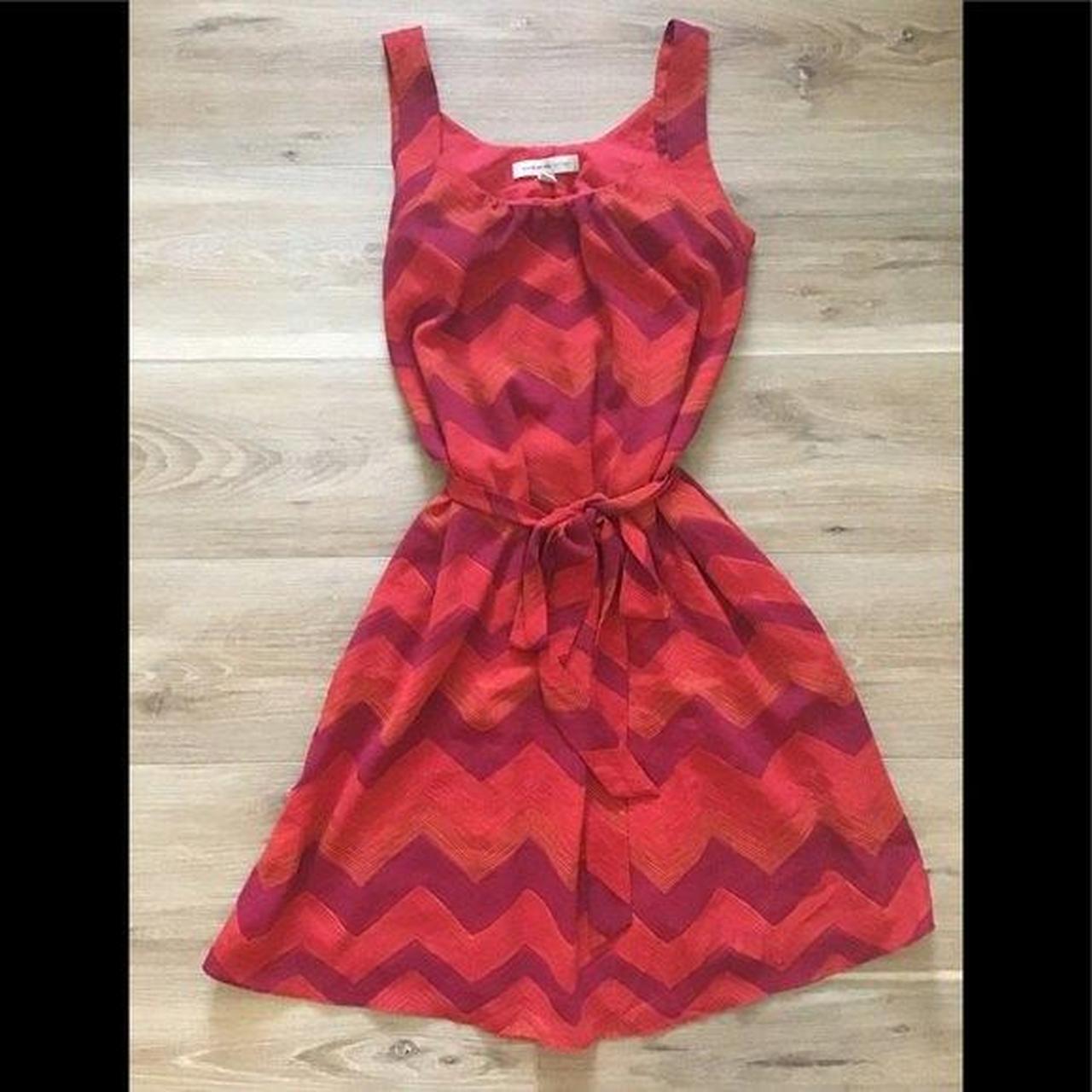 Banana Republic Chevron Print Dress 4 EUC Fully