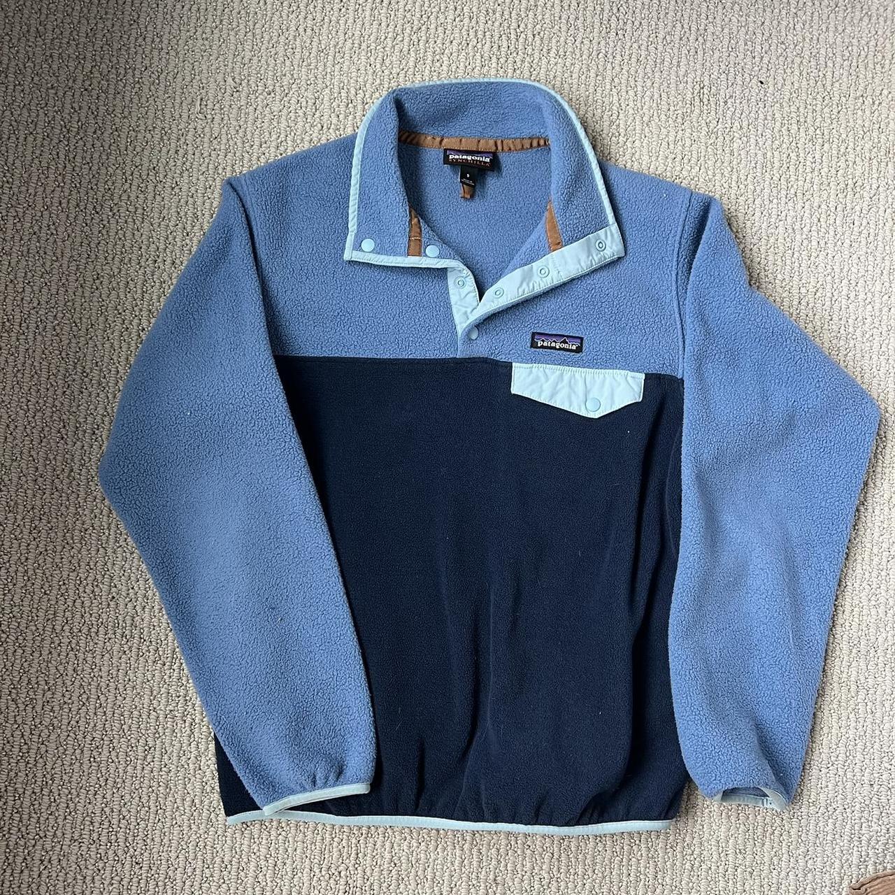 blue patagonia synchilla 💙 size small no flaws - Depop